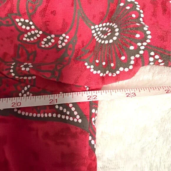 Kim Rogers Petite Pink Floral Full-Zip Jacket PL Cotton Blend Long Sleeve - Picture 4 of 5